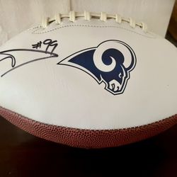 Aaron Donald Signed Football 