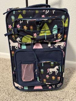 Kids roller suitcase, 18”, unicorns