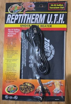 ZooMed ReptiTherm under tank heater 10-20 gallon terrarium size  New