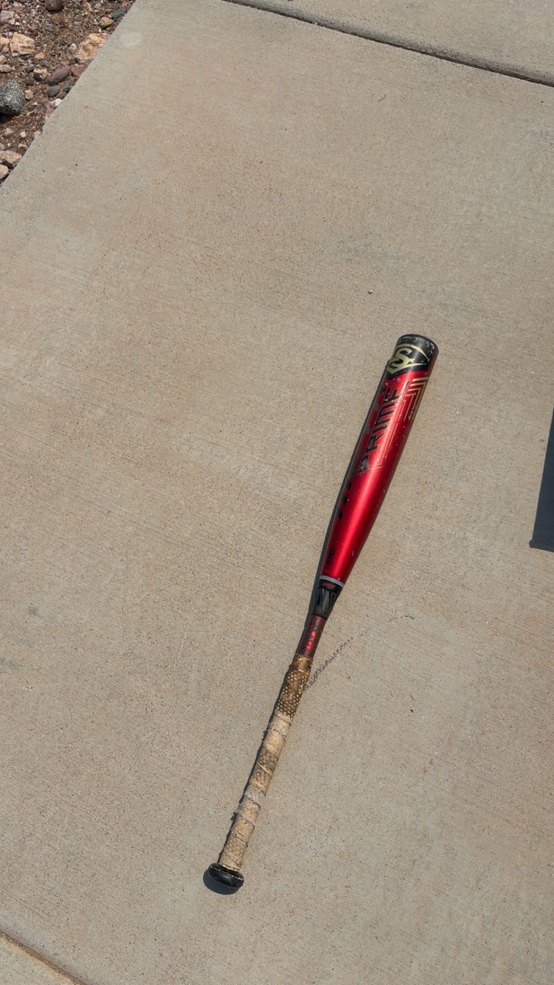 Red Meta Baseball Bat