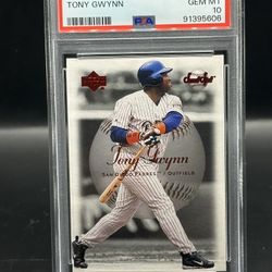 Tony Gwynn 2001 Upper Deck Sweet Spot PSA 10 San Diego Padres