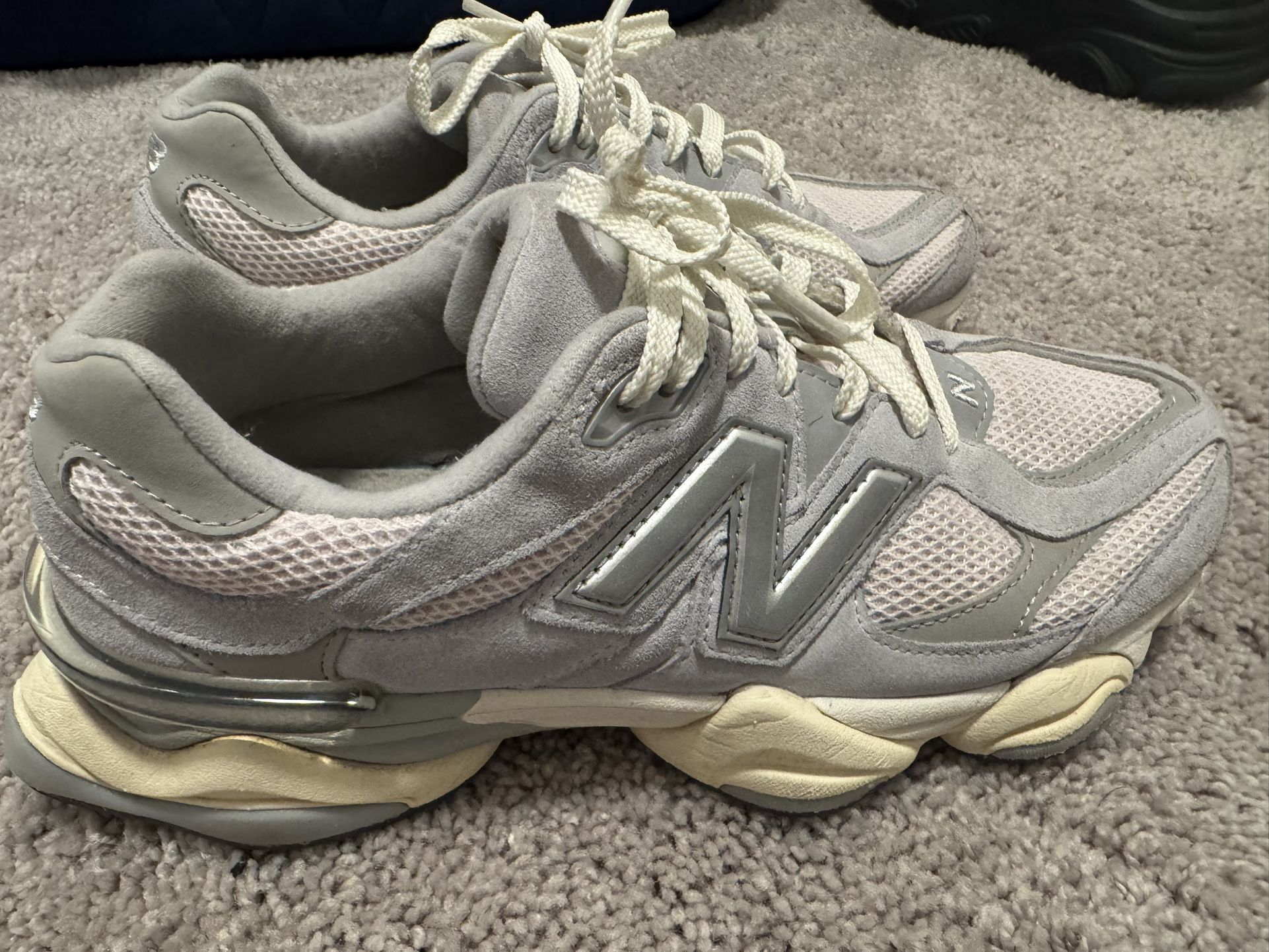 New Balance 9060 Gray Pink And Cream 8.5