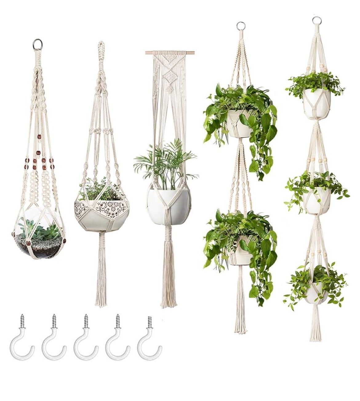 Macrame Potted Plant Holders