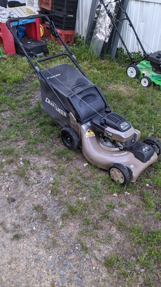 6.75 HP Self Propelled 21" Craftsman Eagle1 Easy Start Performance With Bagger And Mulcher