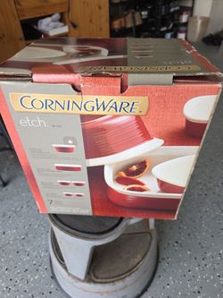 Corningware set, 7 pieces