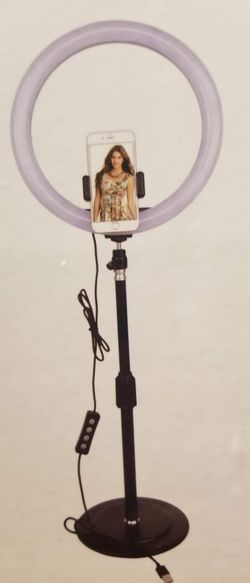 Selfie ring light 8 inch ring 28 inch tall