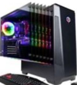 CyberpowerPC - Gaming Desktop - AMD Ryzen 3 2300X- 8Gb Memory -AMD Radeon RX 570 - 1TB HDD +240 GB SSD - Black