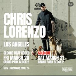 Chris Lorenzo Saturday backstage ticket 4sale !!
