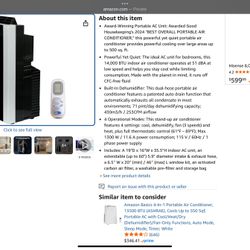 Brand New In Box  14000 BTU Air Conditioner/ Heater