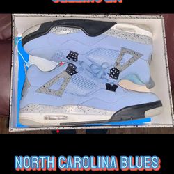 Jordan 4s. North Carolina Blues 