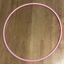 Standard Hula Hoop In Pink And White Stripes 