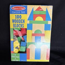 Melissa  & Doug 100 Piece Wooden Blocks 