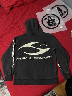 Hellstar Black Washed Zip Up Hoodie Size L & M