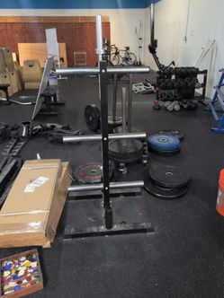 Weight plate storage tree