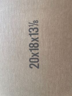 Moving boxes 20x18x13 1/8 $2