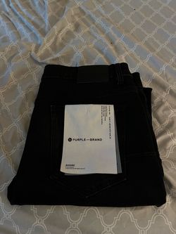 Black purple jeans slim size 38