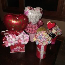 Last Min Valentine Lollipop Bouquets