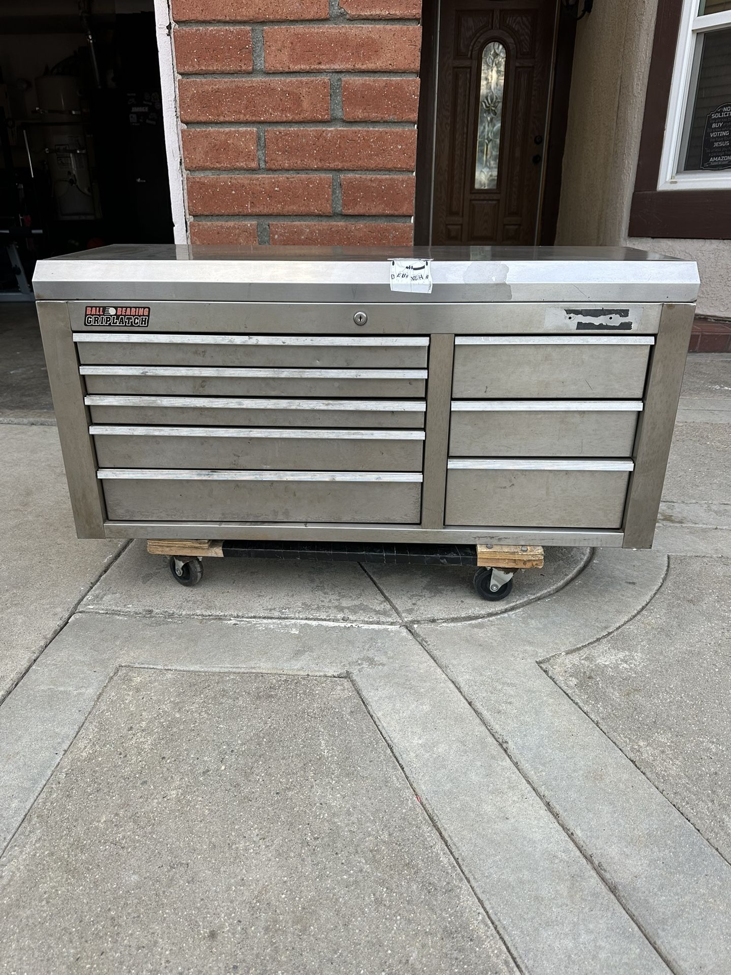 Machinary Tool Box Craftsman Tool Chest 8 Drawer 42inch Wide Ball Bearing Griplatch for ...