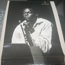 1998 Miles Davis Think Different Apple Poster for Sale in