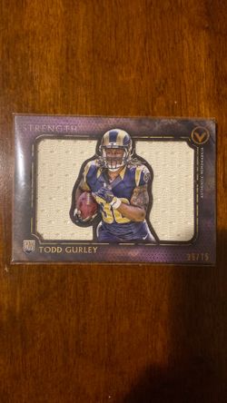 Todd Gurley Patched Numbered Rookie Card
