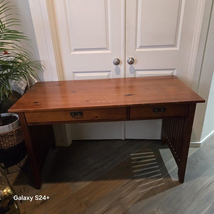 Pier 1 Solid Wood Writing Desk Gorgeous!