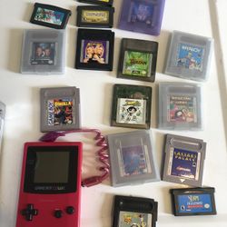 Game boy Color With Lot Of Games 