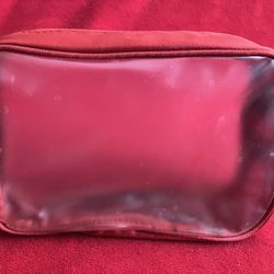 Vintage SAMSONITE TRAVEL COSMETIC MAKE UP BAG - MATTE CLEAR  - ‼️ See RaRE & VINTAGE Items Here ....