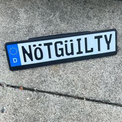 Carbon Fiber License Plate 