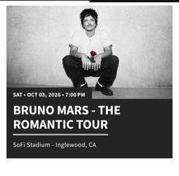 Bruno mars ticket