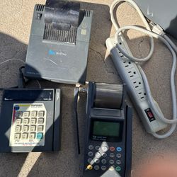 Verifone and Nurit Terminals plus verifone printer plus strip