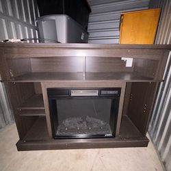 TV stand electric fireplace