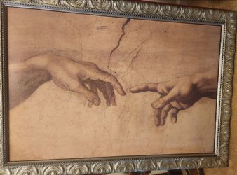 Big painting with frame