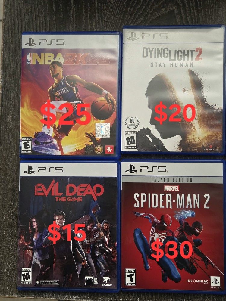 Ps5 and Ps4 games 
