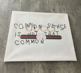 Gucci Common Sense Is Not That Common Canvas
