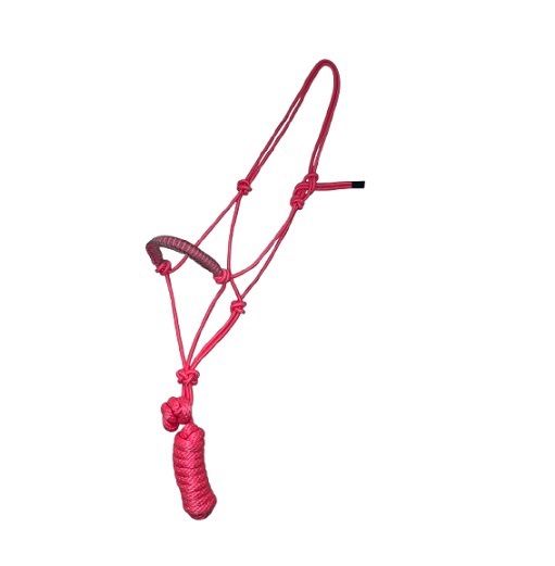 Pink Horse Halter With Lead Rope New