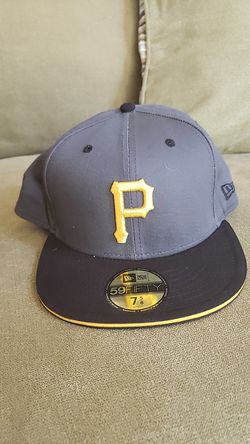 7 5/8 pittsburg black & gold new era
