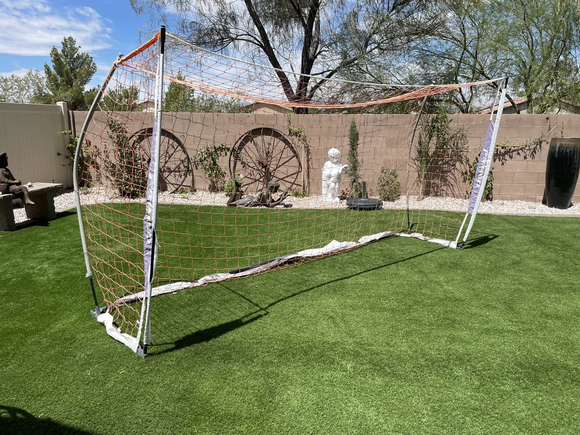 Used PRIMED 12' x 6' Instant Soccer Goal