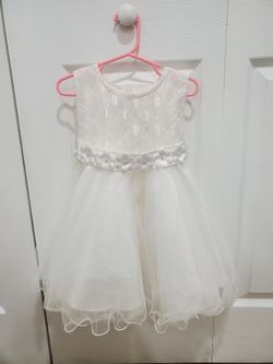 White Toddler Dress
