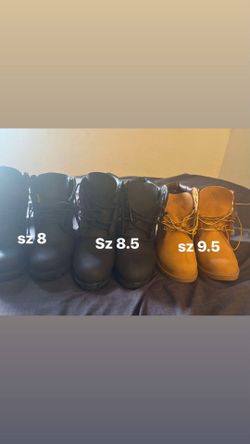 2 different timberlands wheat & black 9.5 n 8.5 READ DESCRIPTION PLEASE !