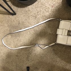 Michael Kors Selma Medium Messenger Bag – White Croc Embossed Leather