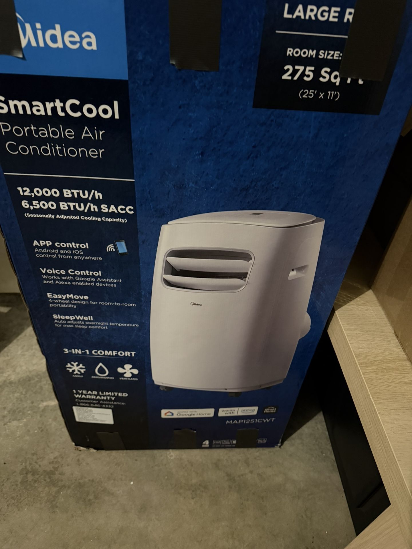 Portable AC w/ Remote And App Access (12,000 BTU)