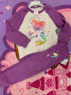 Disney Little Mermaid Girls 2-Piece Outfit Set
