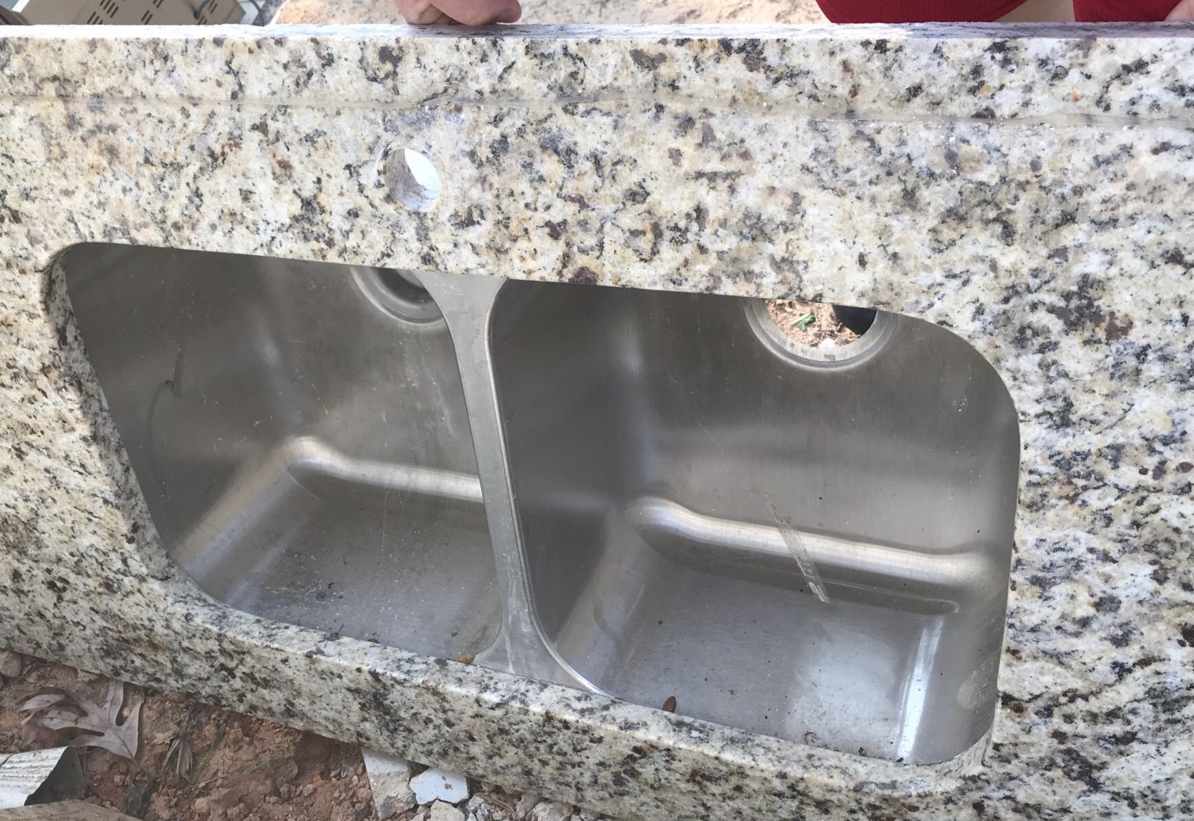 Beautiful Granite countertop with double sink