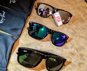 Ray-Ban Unisex Sunglasses Gafas RB4165 Justin Gloss x Matte - GREEN x BLUE x BLACK x MIRROR w/ CASE
