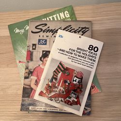 Lot of 3 Vintage Needle Craft Guides