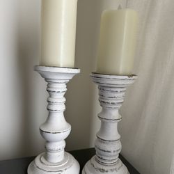 Set Of Candle Pillars
