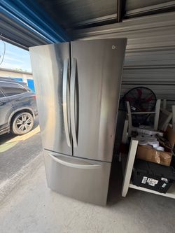 Stainless steel fridge