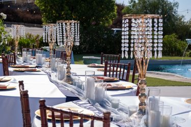 Gold Chandelier Table Centerpieces (10)