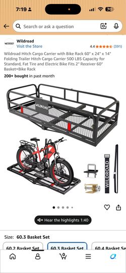 Brand: MERCARS 3.81 Hitch Mount Cargo Carrier