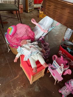 Baby Doll with Stroller and Accessories